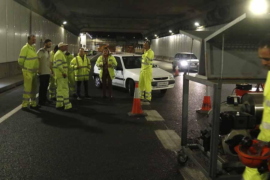 Simulacro de accidente en el túnel de Los Omeyas