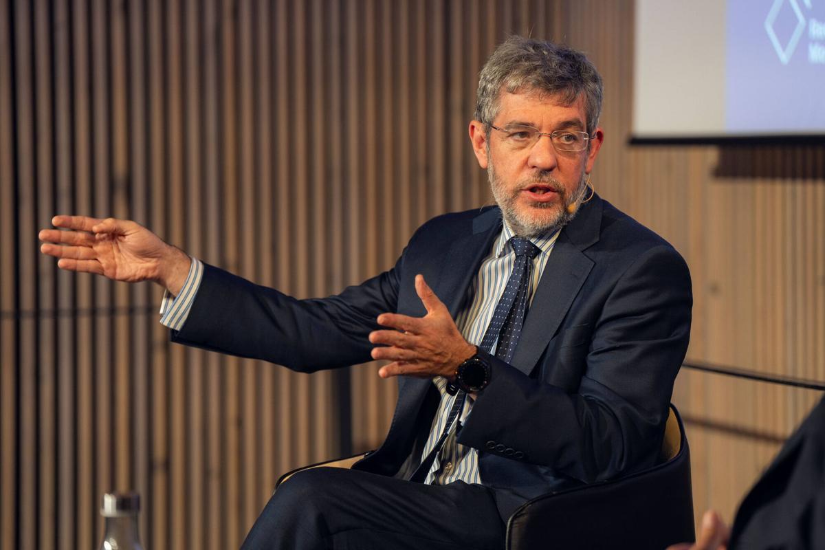 Barcelona, 17/10/2025. Economía. El vicesecretario de Economía y Desarrollo Sostenible del Partido Popular, Albert Nadal, durante un afterwork en la Sala Pau Gil del Recinte Modernista de Sant Pau. Foto de Zowy Voeten