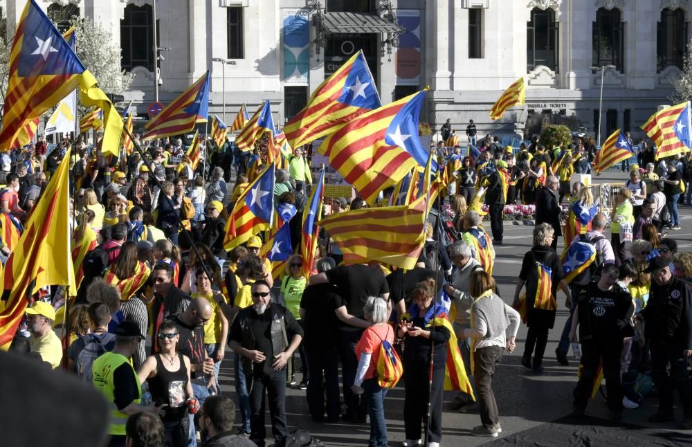 Manifestación del independentismo catalán en Madrid