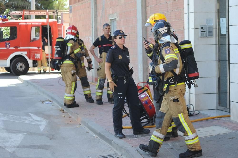 Susto al arder una casa  de Patiño