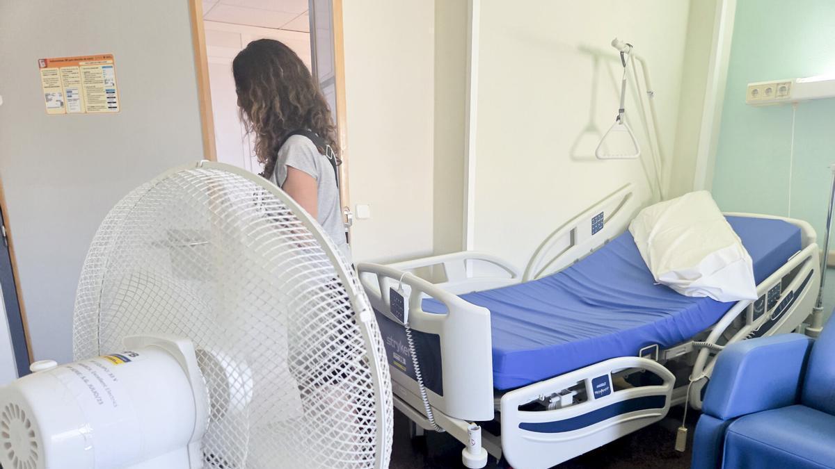 Ventilador en los hospitales por la falta de climatización térmica