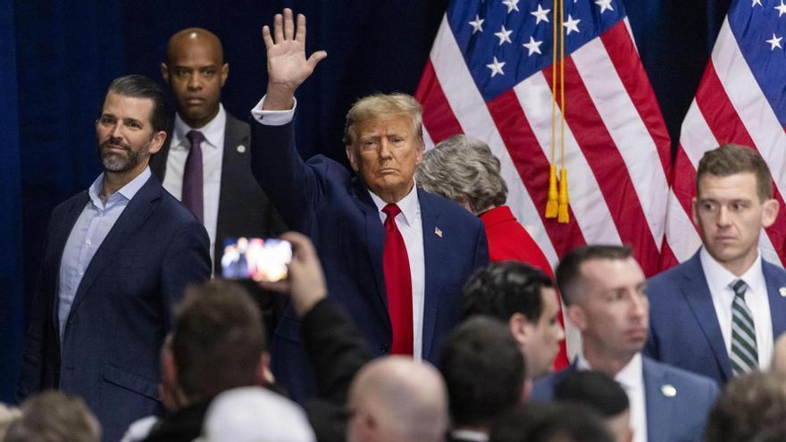 Aplastante victoria de Trump en los caucus de Iowa.