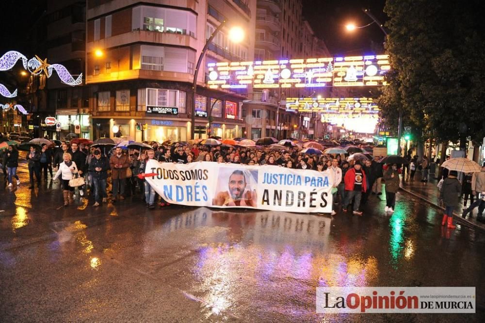 Protesta por la agresión a Andrés Martínez