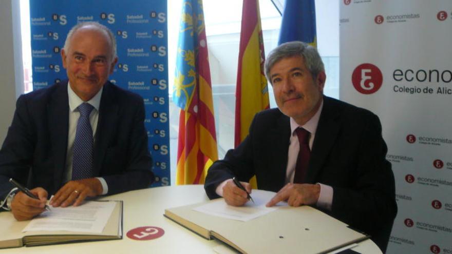 Acuerdo entre el Colegio de Economistas y el Sabadell