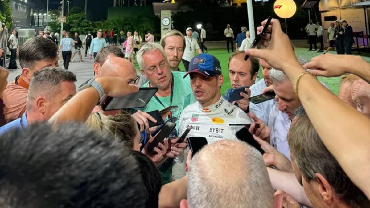 Verstappen habló con los medios, pero no en rueda de prensa