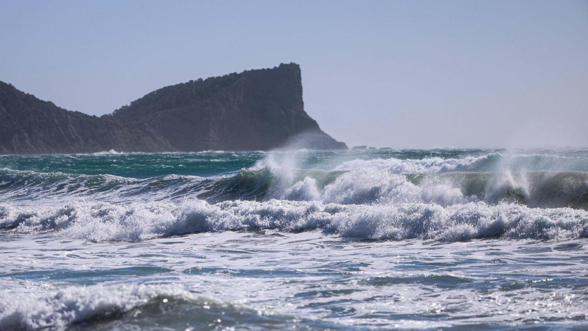 Imágenes del paso de la borrasca 'Nils' por Ibiza.