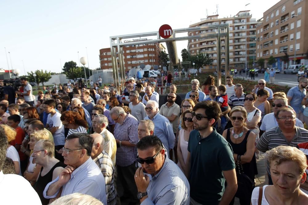 Inauguración del monumento homenaje a las víctimas del metro en el décimo aniversario del accidente