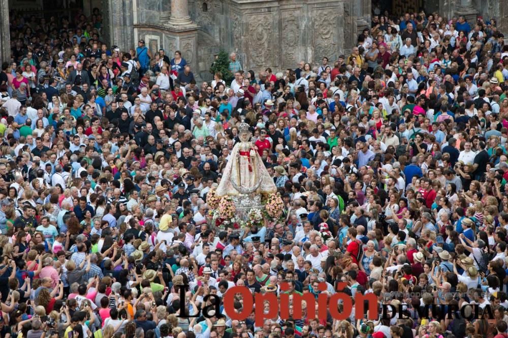 Salida de la Virgen de la Fuensanta desde la Cated