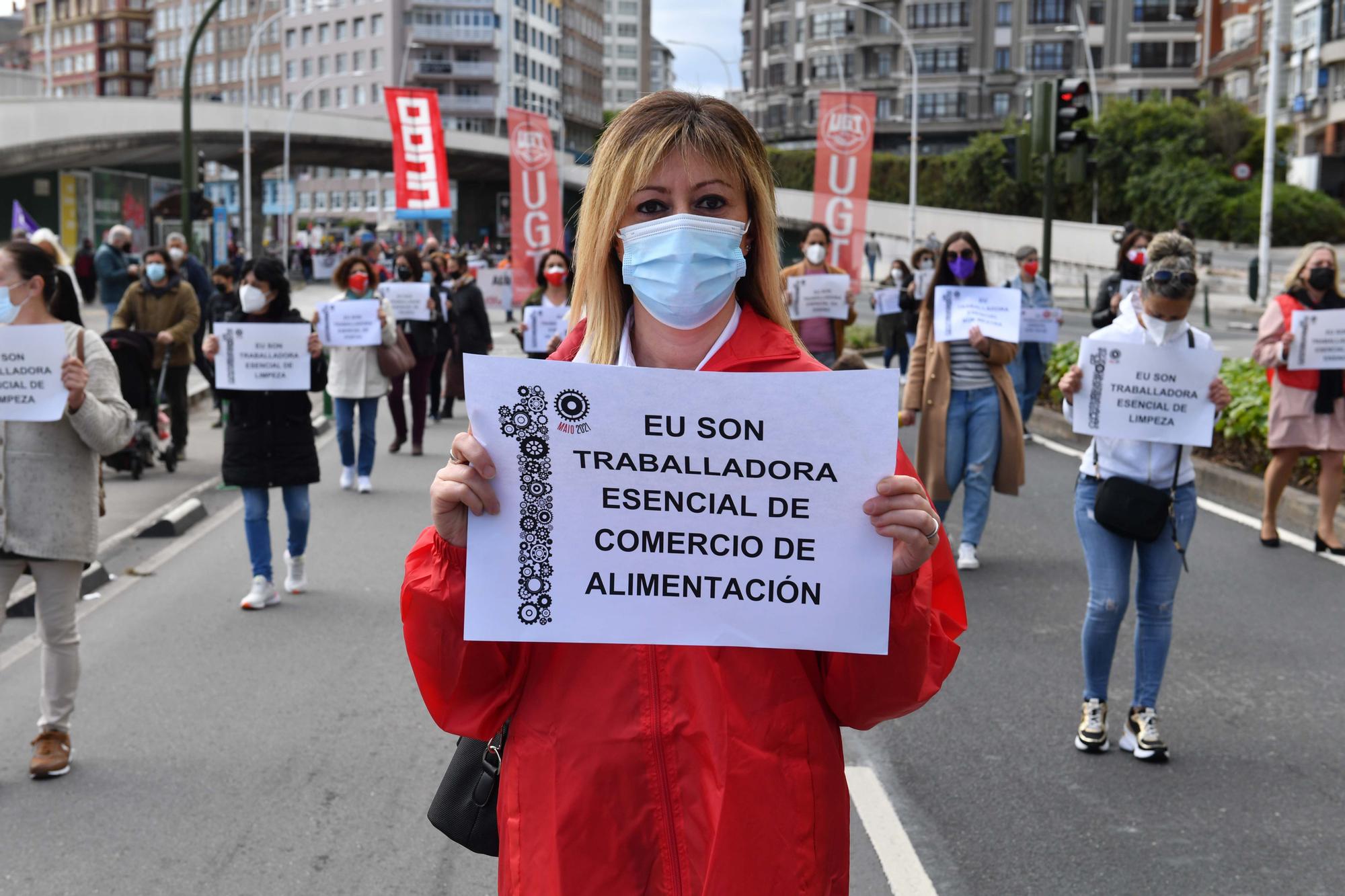 Manifestación del 1 de mayo en A Coruña