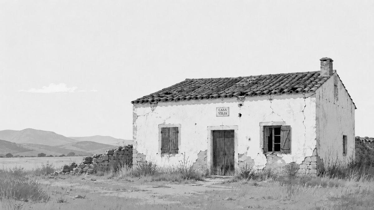 Vivienda rural abandonada.