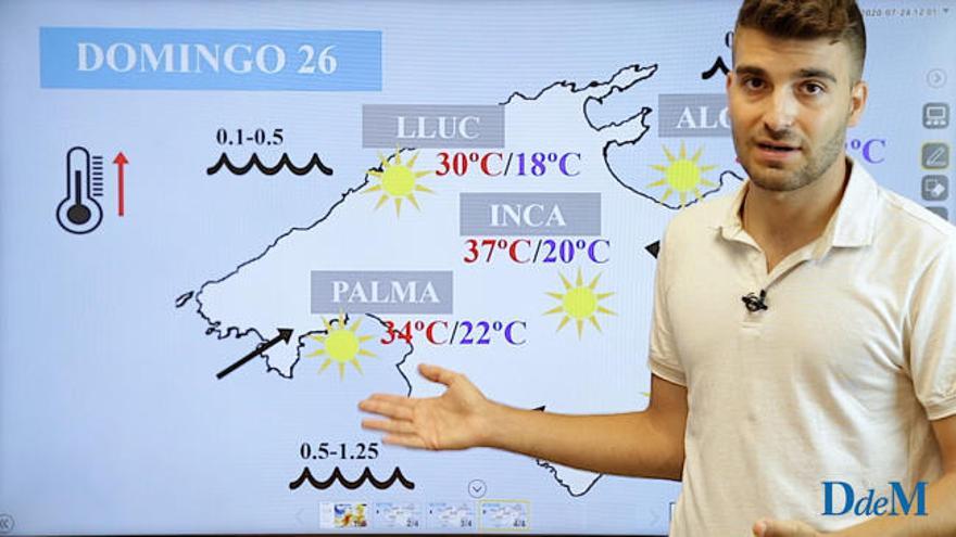 El tiempo del fin de semana en Mallorca: Temperaturas muy altas a partir del domingo