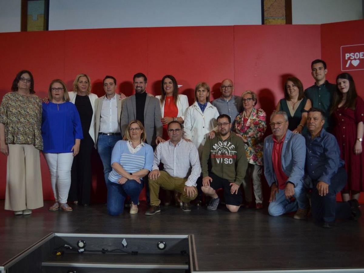 Candidatura del PSOE en Benavente con Luis Tudanca. | E. P.