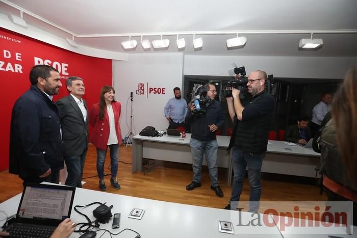 Así fue la noche electoral en la sede del PSOE en la Región de Murcia