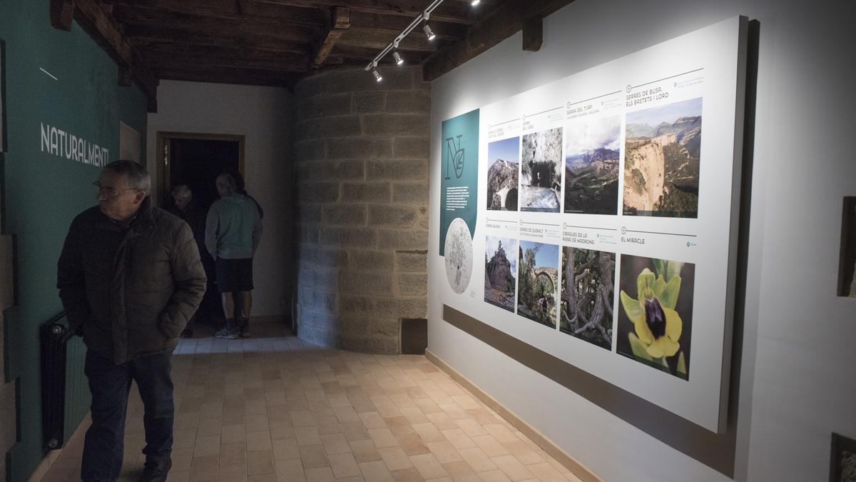 L’Espai Natura, situat a la primera planta de la Casa Gran, és un punt de divulgació del patrimoni paisatgísic de la comarca 