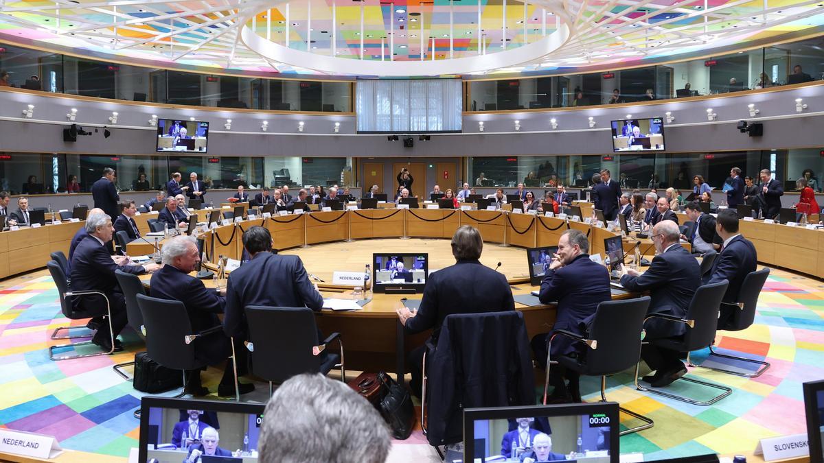 Reunión de ministros de Exteriores y de Defensa de la UE en Brusela.