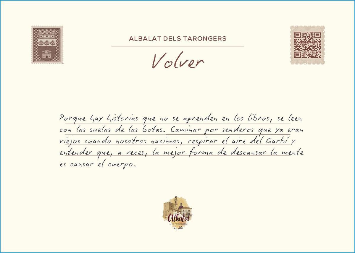 Una de las postales .