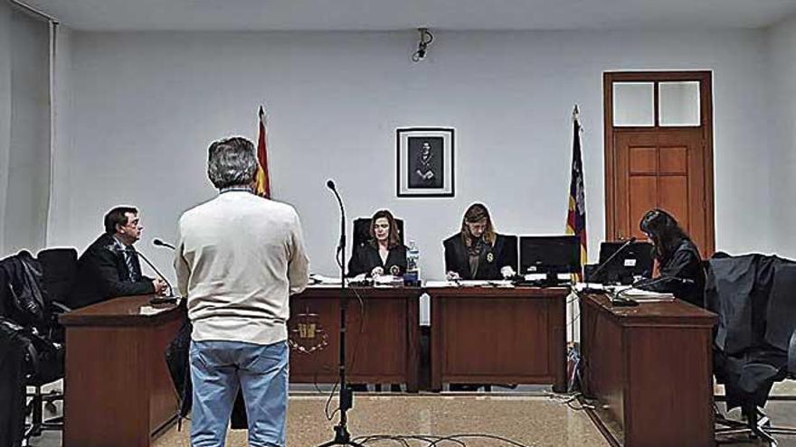 El hombre condenado, ayer durante el juicio en Palma.
