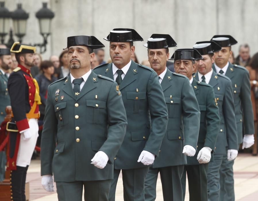 Actos oficiales en el cuartel del Rubín por el día del Pilar