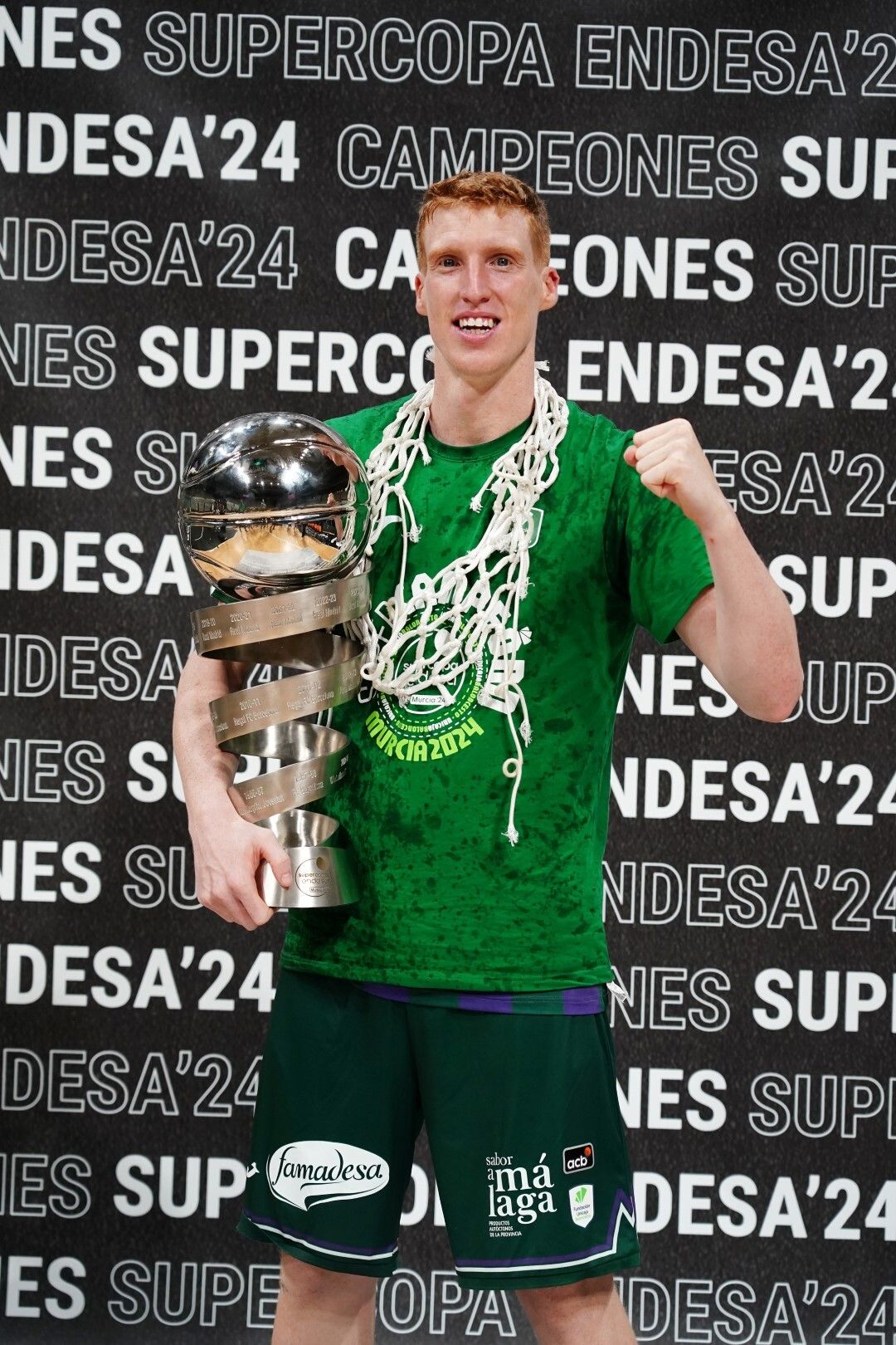 Sesión de fotos al Unicaja como campeón de la Supercopa de España 2024, tras derrotar al Real Madrid