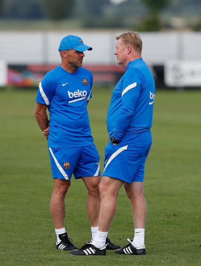 Las mejores imágenes del entrenamiento de hoy del Barça en Alemania