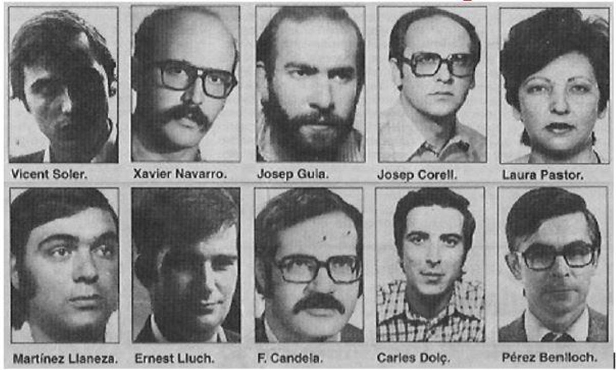 Imagen de los detenidos.