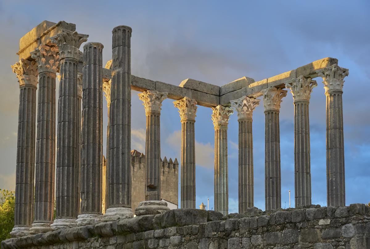 Templo romano de Evora, Portugal