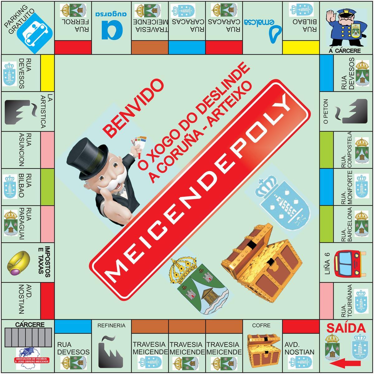 Tablero del 'Meicendepoly'.