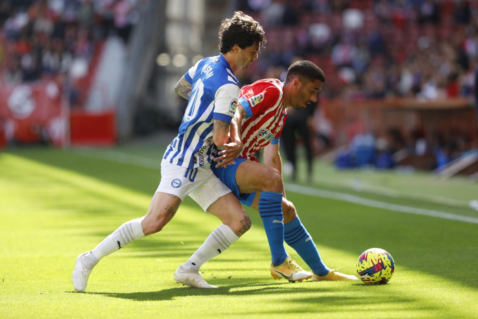 Así fue el encuentro entre el Sporting y el Alavés