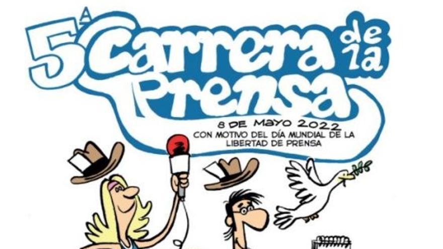 Cartel de la carrera de la prensa