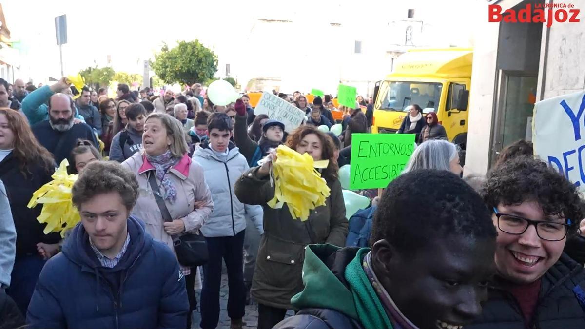 Marcha por el Día de las Personas con Discapacidad en Badajoz