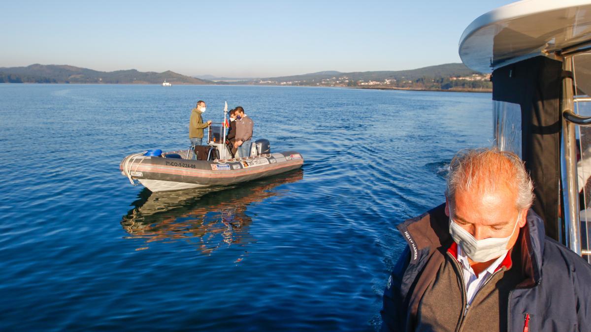 El director del Parque Nacional Illas Atlánticas, José Antonio Fernández Bouzas, también participó en la visita.