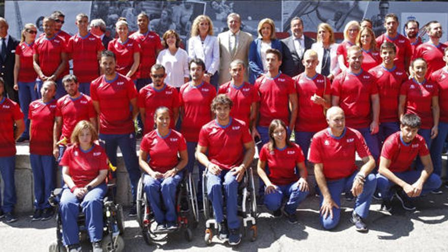 Acto de despedida de la delegación paralímpica española.