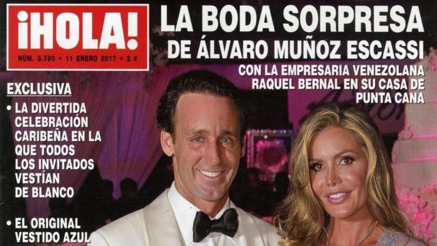 Álvaro Muñoz Escassi se casa con una rica venezolana