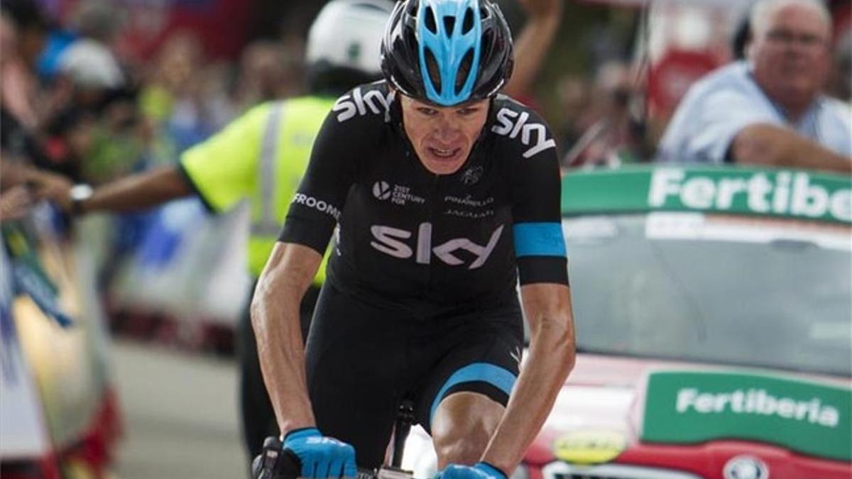 Froome, durante la etapa