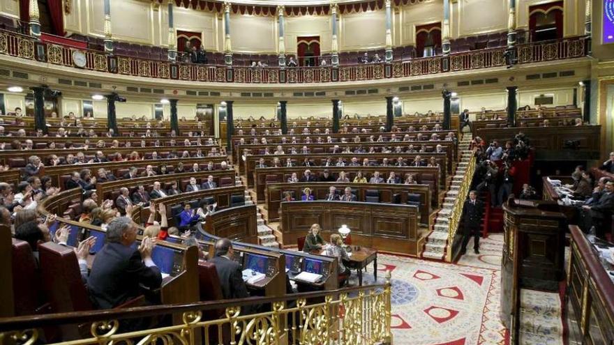 Vista general del Congreso de los Diputados durante una votación.