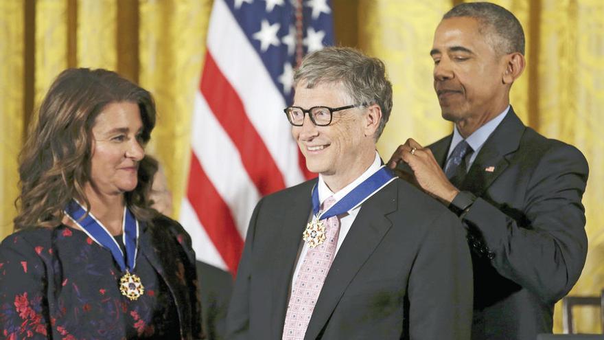 Bill Gates, con Barack Obama.