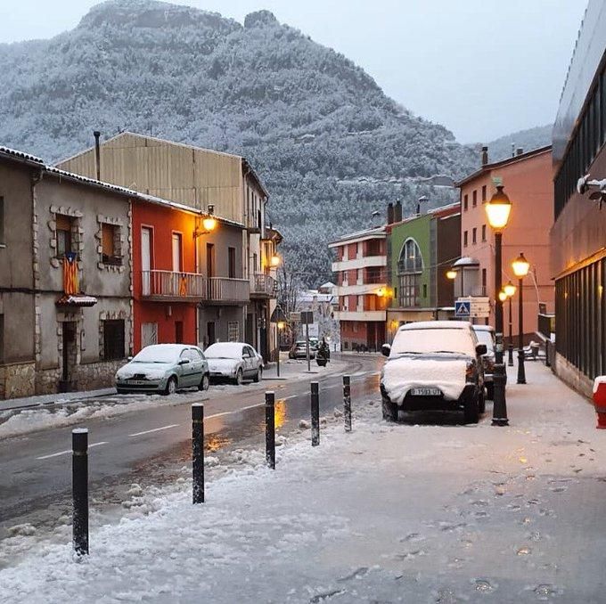 Nevada a l'Alt Berguedà el 22-1-20