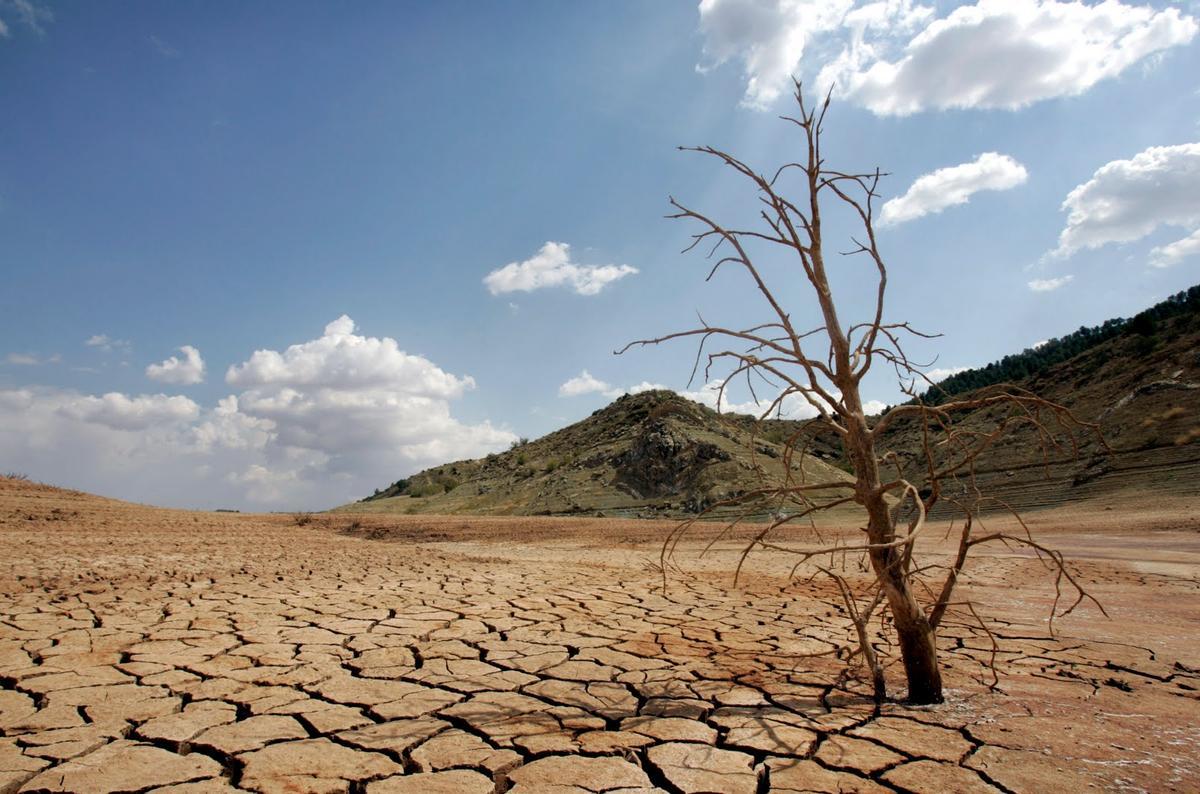 Paisaje en Contreras, Valencia, sin agua