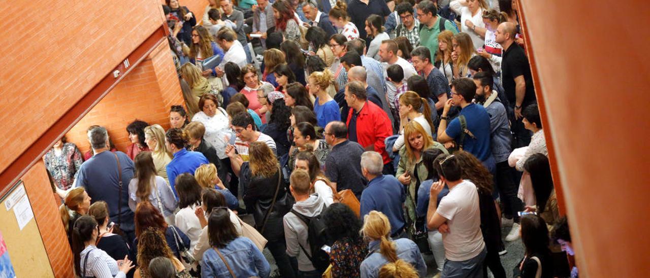 Aspirantes a una de las oposiciones celebradas por la Generalitat.