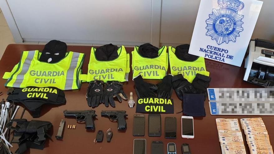 Cae una banda que se hacía pasar por guardias civiles para atracar a narcos y empresarios