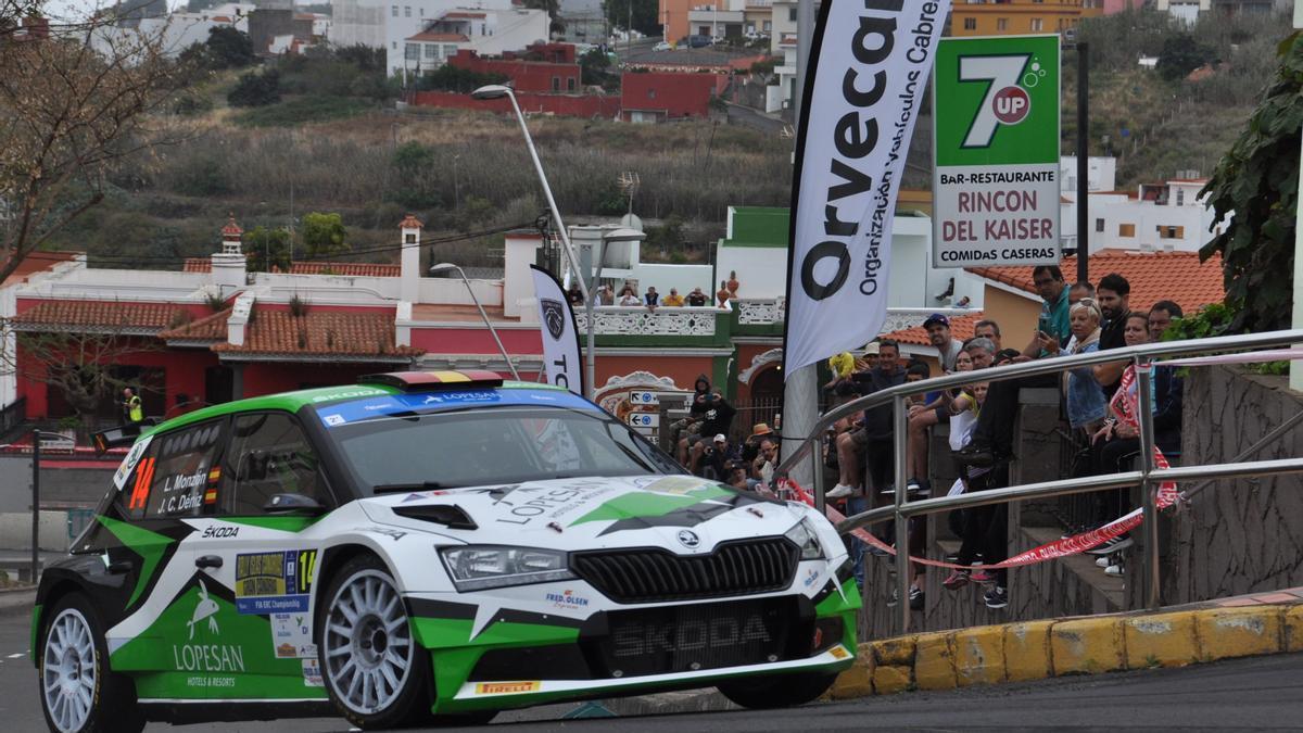 Luis Monzón y José Carlos Déniz, durante una de las etapas del último Rally Islas Canarias