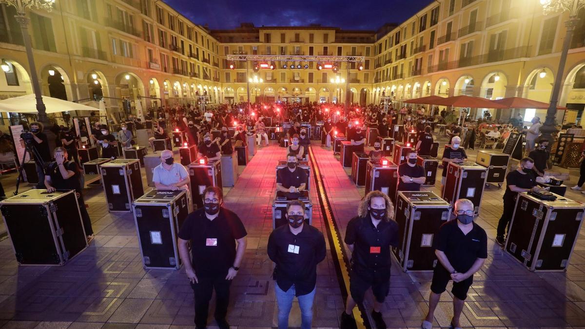 Protesta músicos en Palma