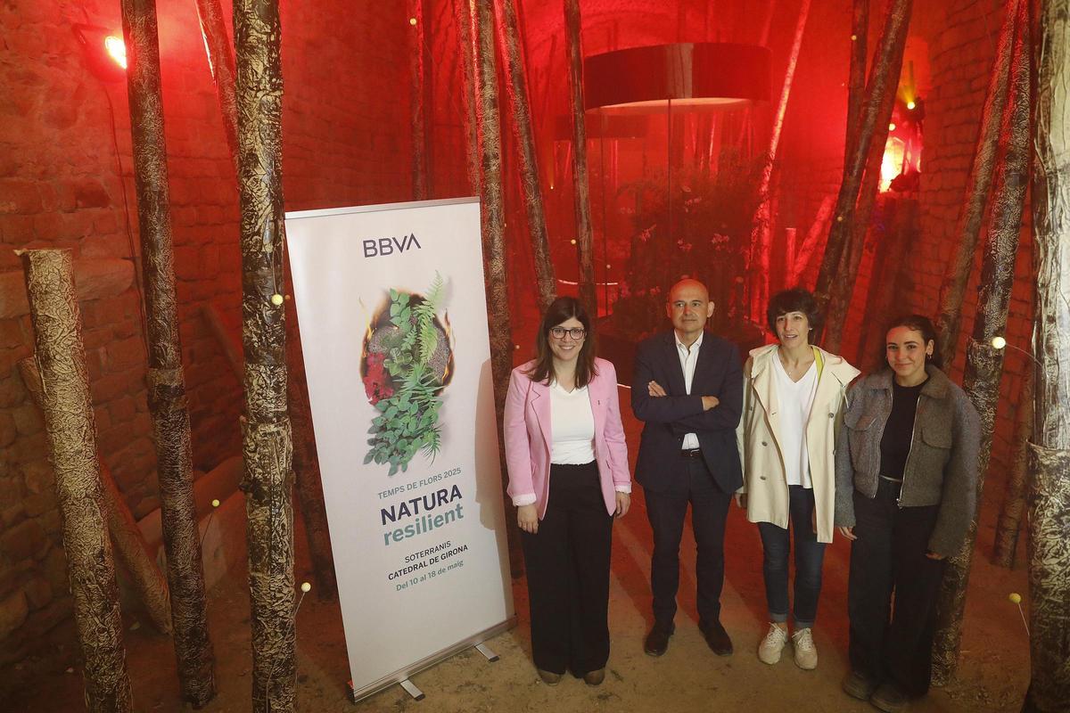 Les fotos del muntatge als soterranis de la Catedral de Temps de Flors