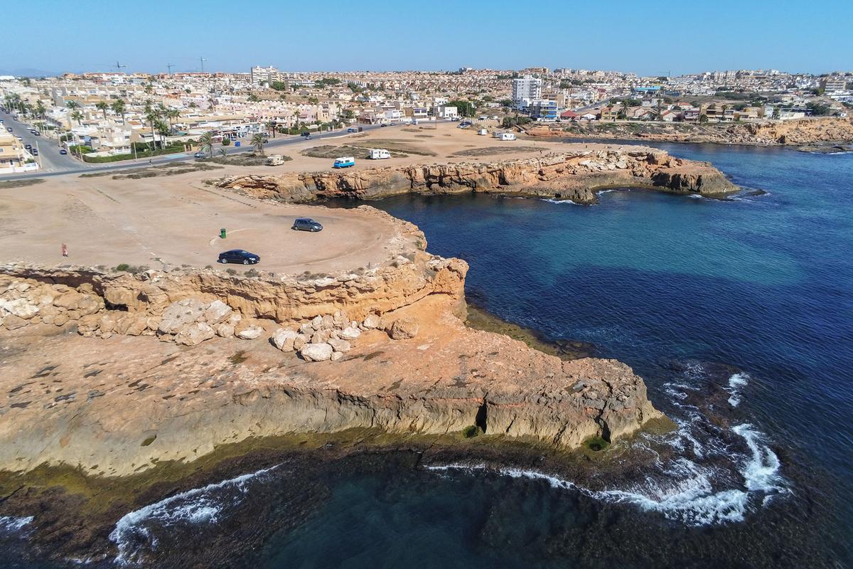 Zona de las calas en Torrevieja, norte del casco urbano