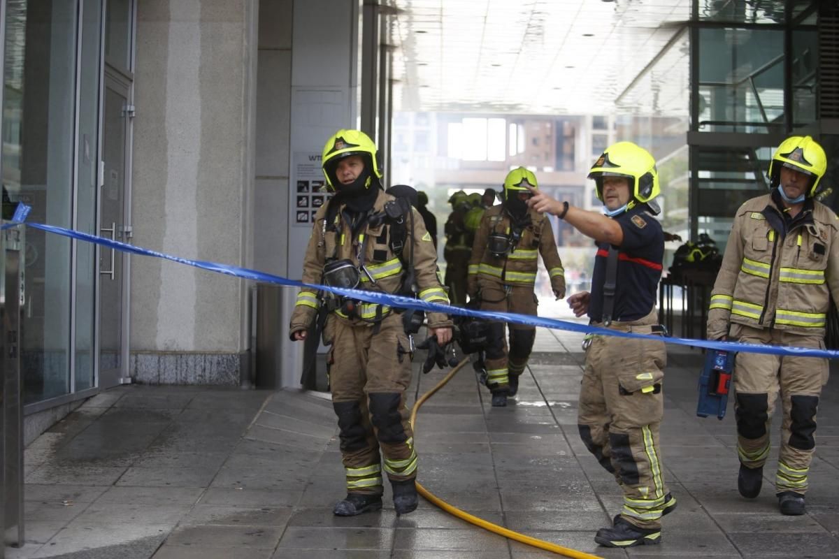 Incendio en el WTC de Zaragoza