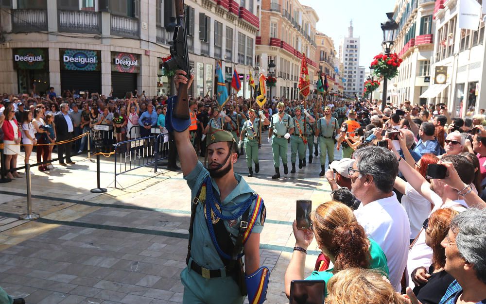 Desfile de la Legión en Málaga por el Día de las Fuerzas Armadas