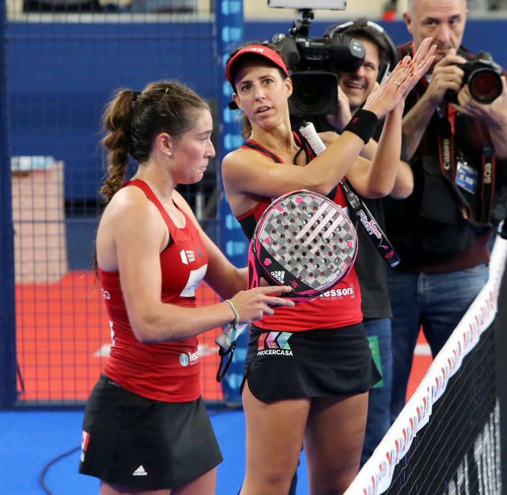 Pareja vencedora en una de las semifinales disputadas en el Open de Vigo de 2019.