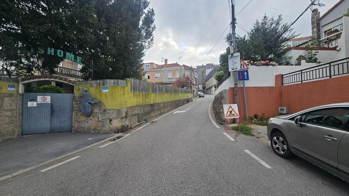 El corte de tráfico por obras afectará al tramo de Baixada A Salgueira desde el colegio San Fernando hasta rúa do Carballo.