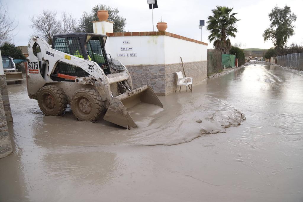Maquinaria pesada para limpiar Guadalvalle y Altea