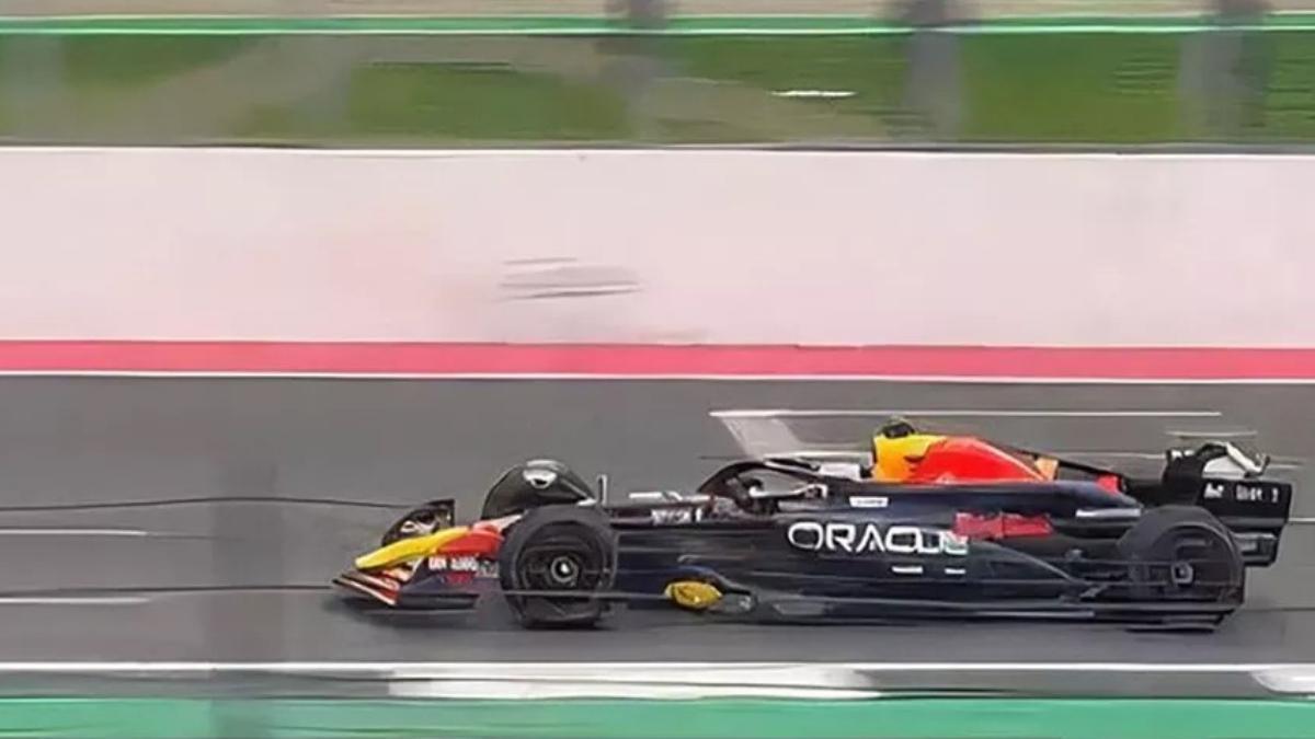 La imagen del RB20 captada en el circuito de Silverstone